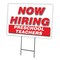 Signmission Now Hiring Preschool Teachers Yard & Stake outdoor plastic coroplast window, 1824 PRESCHOOL TEACHERS C-1824 PRESCHOOL TEACHERS - alternate 1